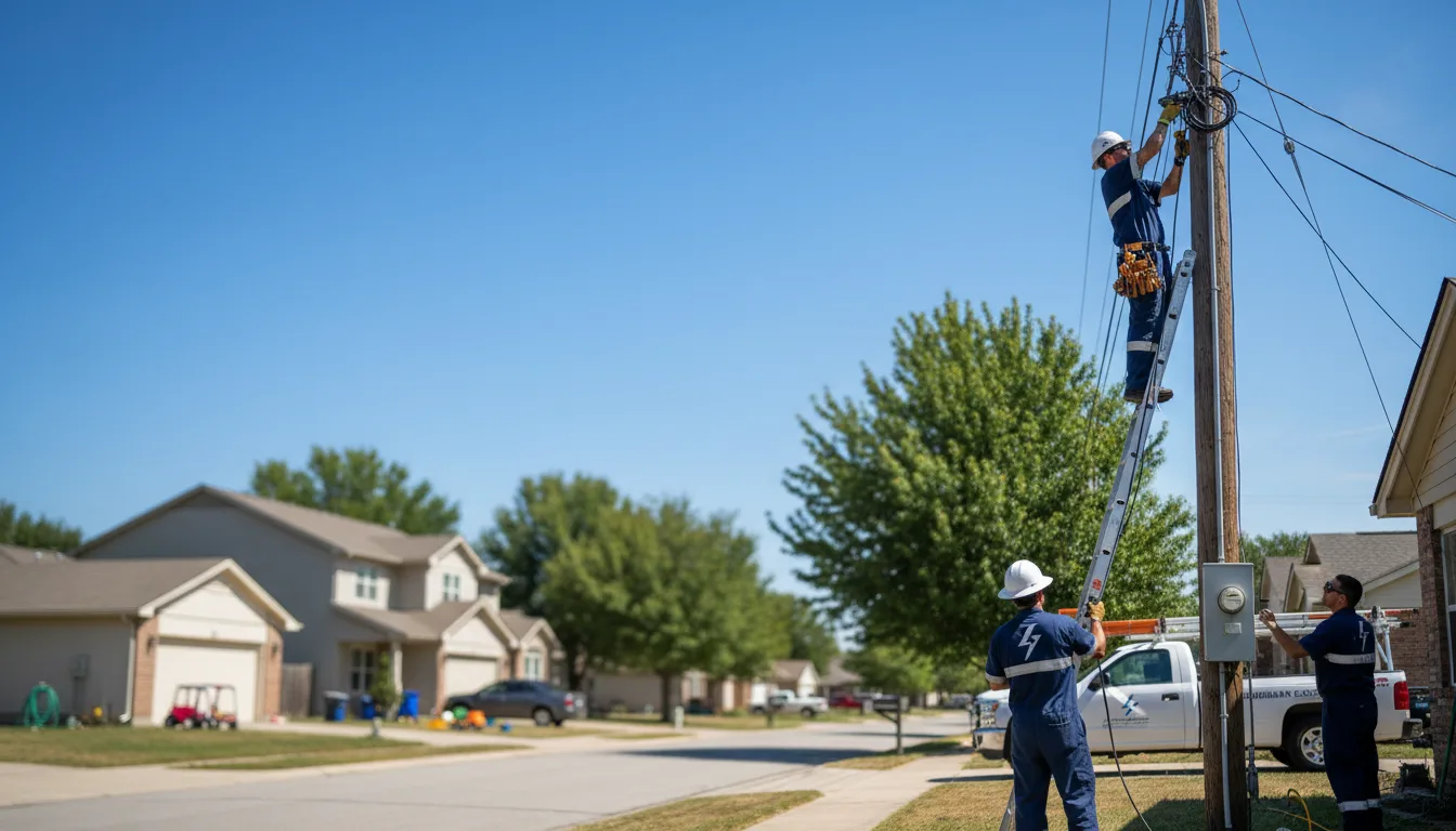 Residential electrician providing installation services in Lockwood, MO